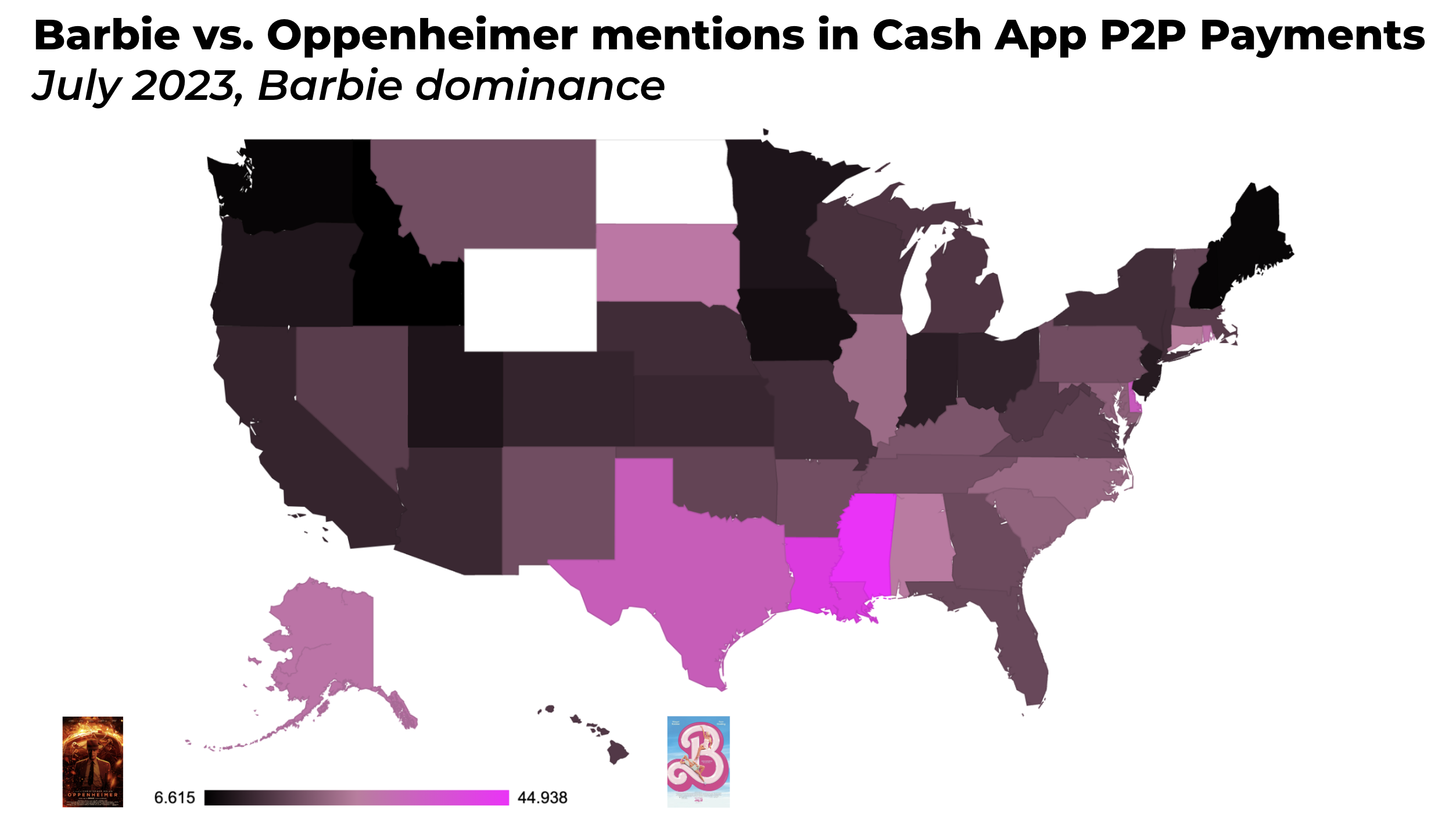 Barbie beats Oppenheimer at the box office - and on Cash App too